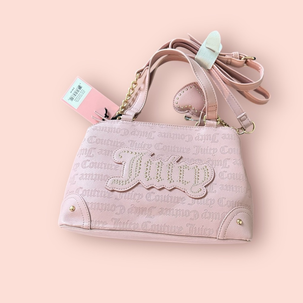 Juicy Couture Pink Embossed Satchel - Picture 3 of 12
